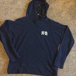 Black Harley Davidson pull over.